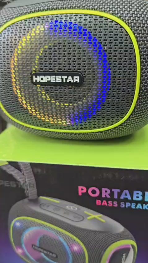 HopeStar Portable Lightning Stylish Speaker Clear Sound Quality Perfect Companion Compatible With Any Bluetooth Device